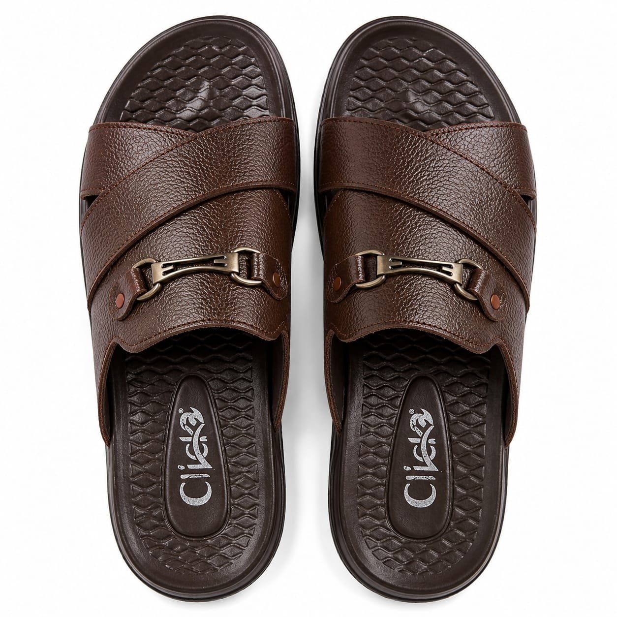 Premium Men’s Textured Comfort Sandals by Clicka
