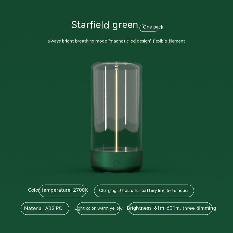 Type-C Rechargeable LED Camping Light | Portable Anti-Drop Night Light | High-Transparency Creative Atmosphere Lantern - Image 3