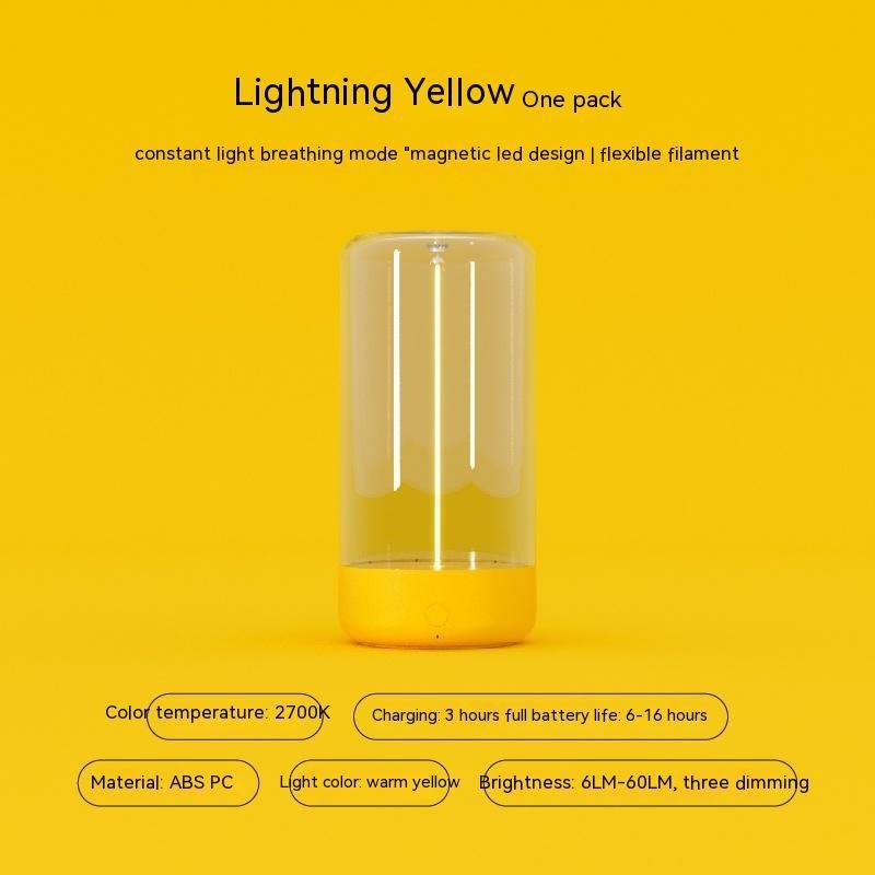 Type-C Rechargeable LED Camping Light | Portable Anti-Drop Night Light | High-Transparency Creative Atmosphere Lantern - Image 10