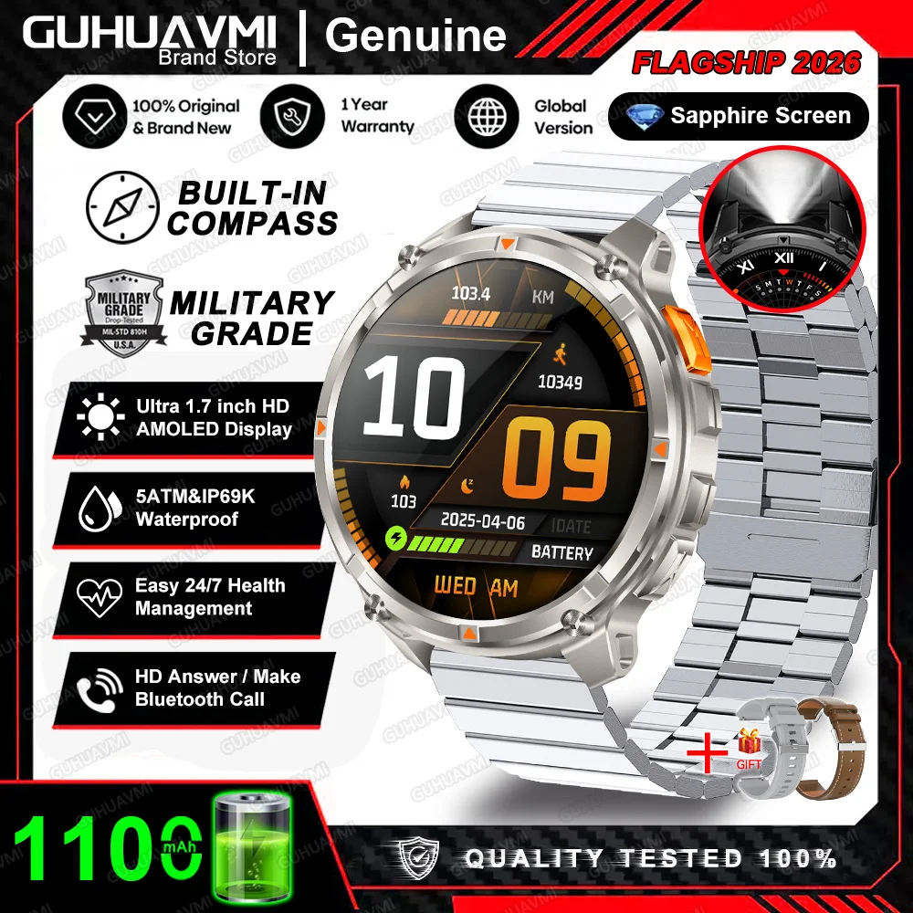 T-Rex 3 Pro Military Smartwatch with GPS & 1100mAh Battery - Image 22