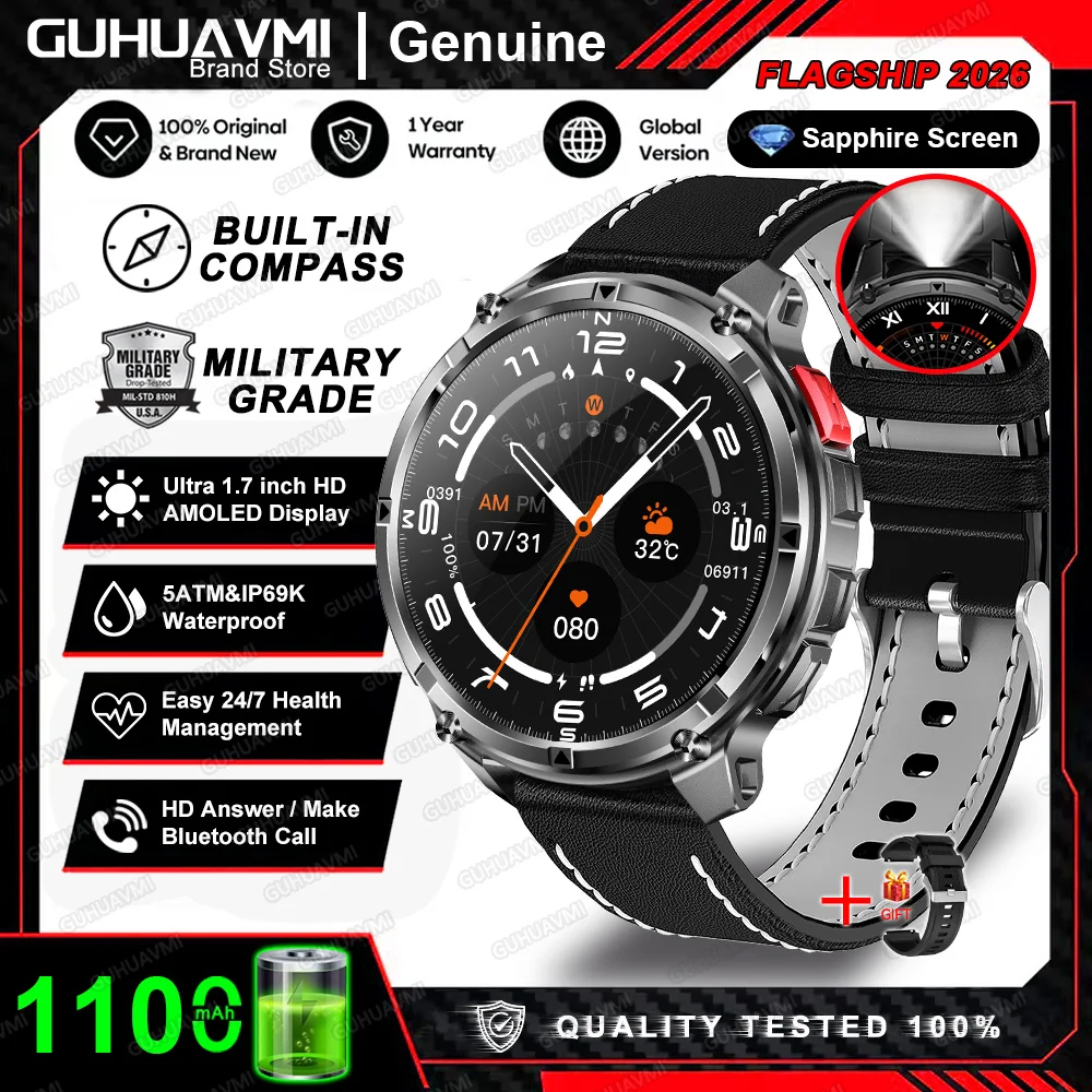 T-Rex 3 Pro Military Smartwatch with GPS & 1100mAh Battery - Image 7