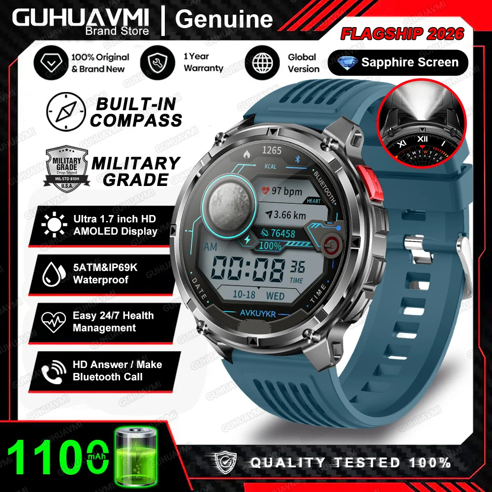 T-Rex 3 Pro Military Smartwatch with GPS & 1100mAh Battery - Image 15