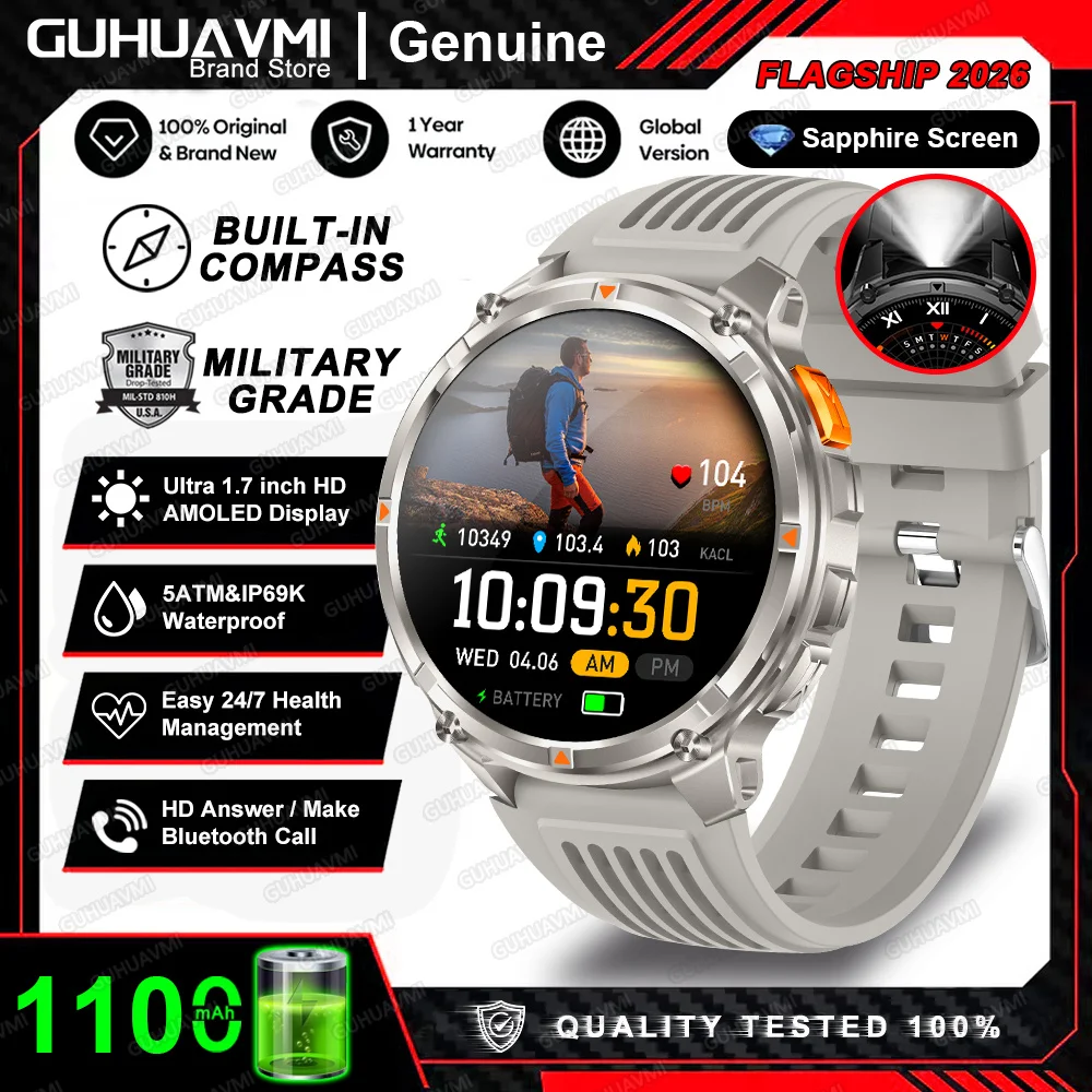 T-Rex 3 Pro Military Smartwatch with GPS & 1100mAh Battery - Image 18