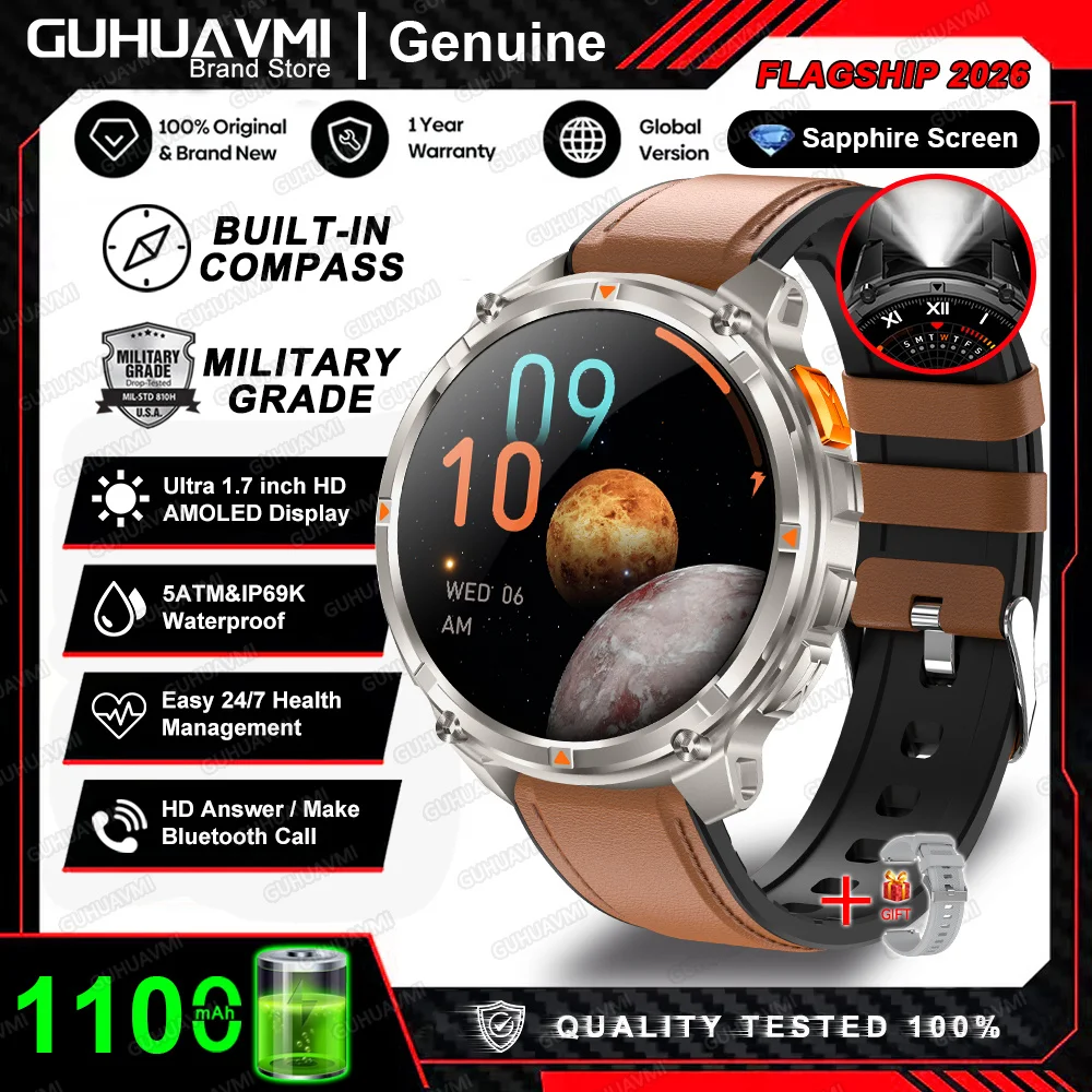 T-Rex 3 Pro Military Smartwatch with GPS & 1100mAh Battery - Image 8