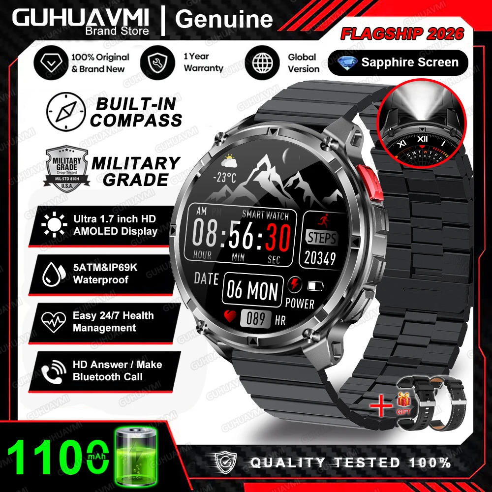 T-Rex 3 Pro Military Smartwatch with GPS & 1100mAh Battery - Image 21