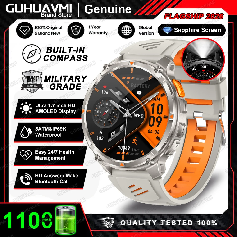 T-Rex 3 Pro Military Smartwatch with GPS & 1100mAh Battery - Image 9
