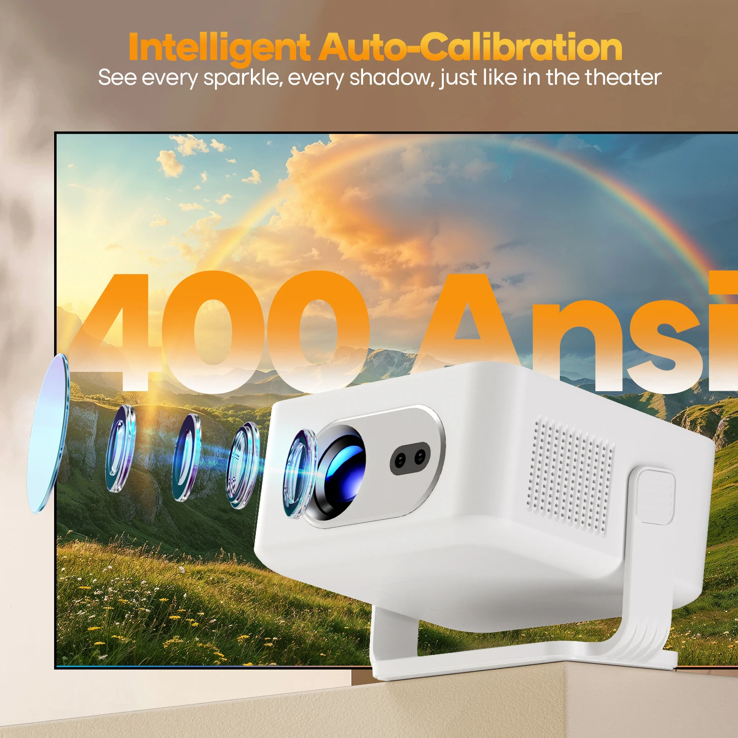 Magcubic HY300 Max Android 14 Projector | 4K Support & Auto-Focus | Portable Outdoor Cinema - Image 6