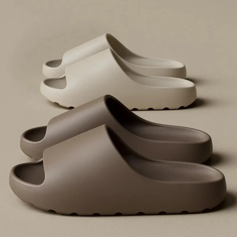 Unisex coconut cloud slides in bone white style