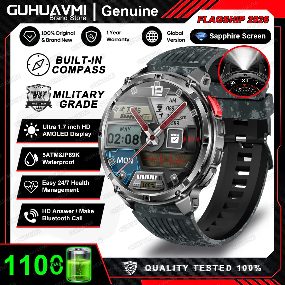 T-Rex 3 Pro Military Smartwatch with GPS & 1100mAh Battery - Image 10