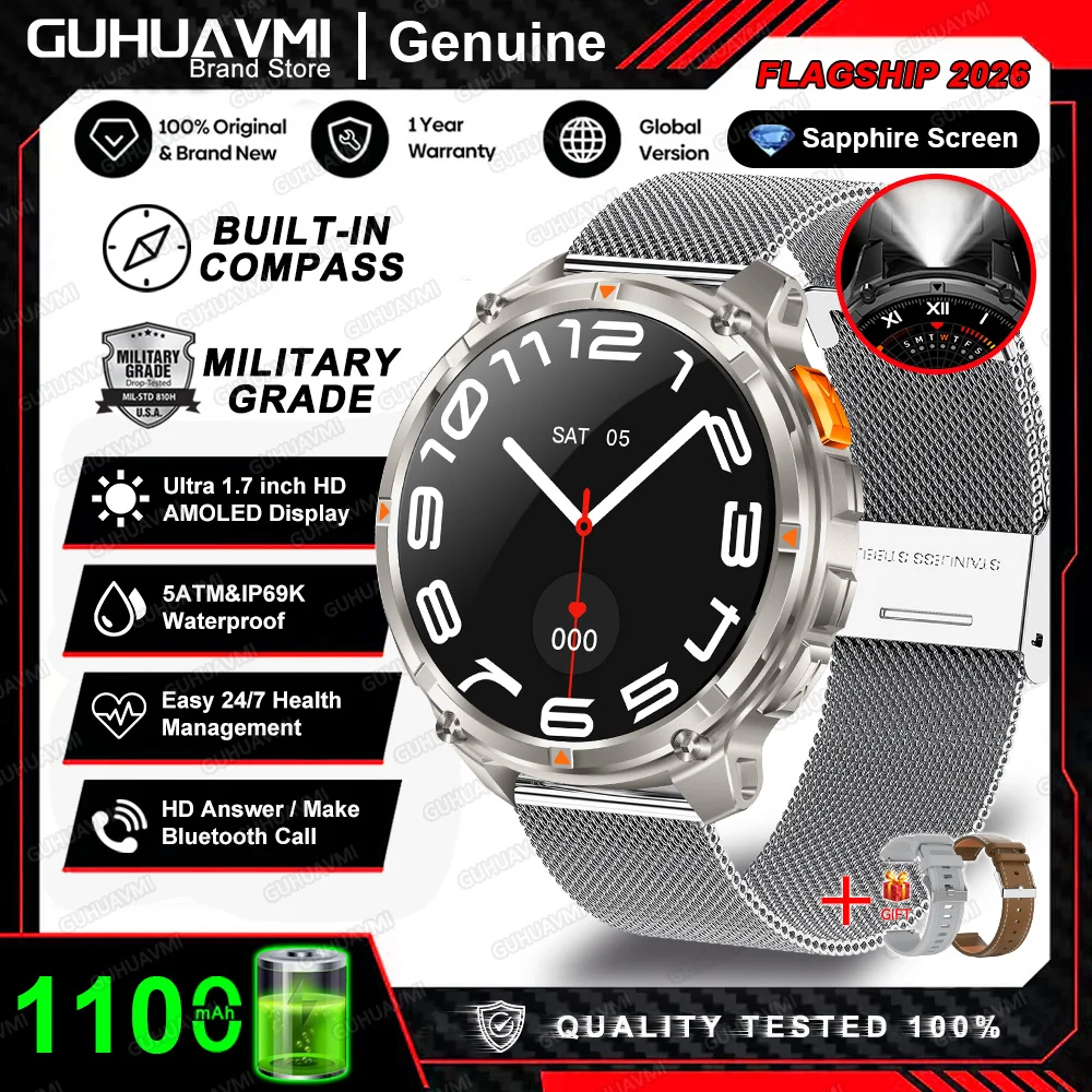 T-Rex 3 Pro Military Smartwatch with GPS & 1100mAh Battery - Image 14