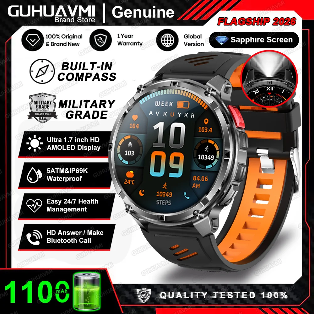 T-Rex 3 Pro Military Smartwatch with GPS & 1100mAh Battery - Image 16
