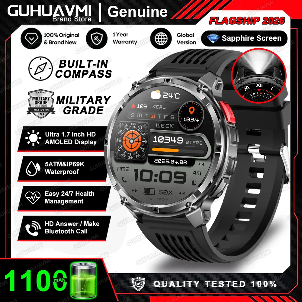 T-Rex 3 Pro Military Smartwatch with GPS & 1100mAh Battery - Image 17