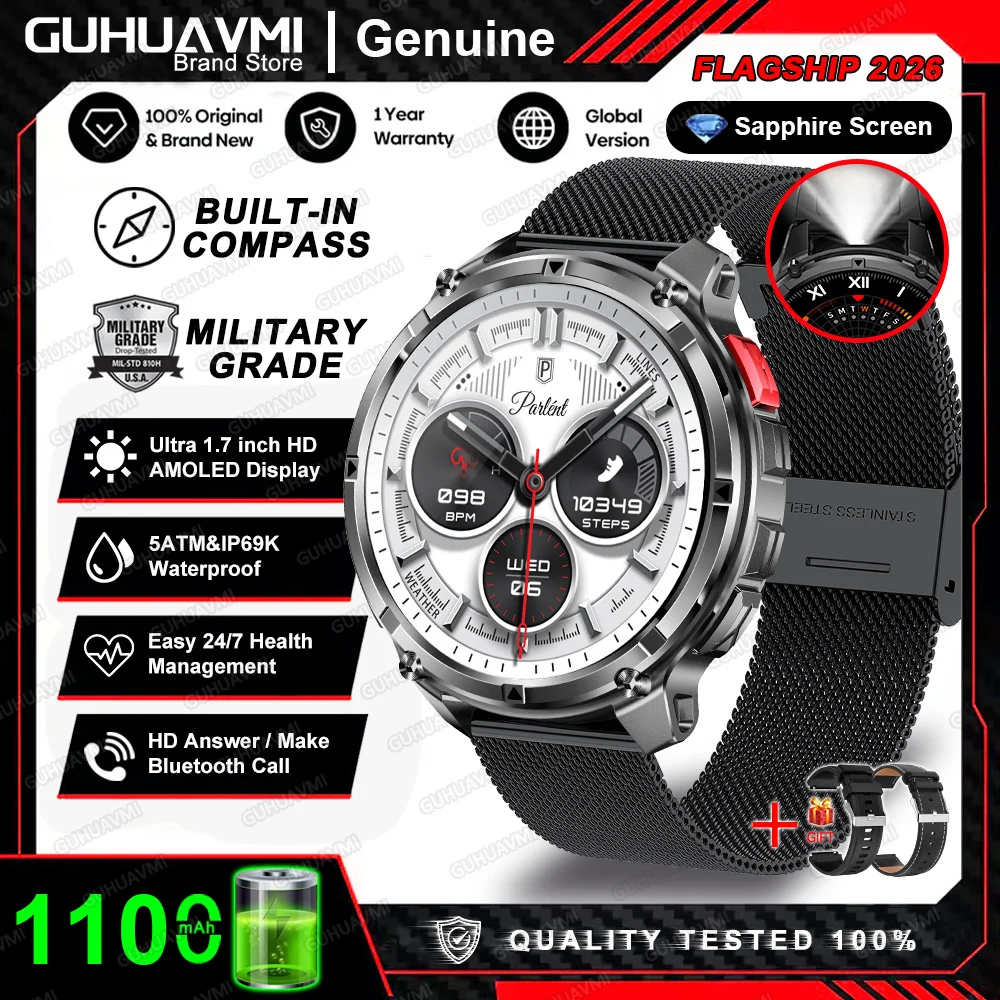 T-Rex 3 Pro Military Smartwatch with GPS & 1100mAh Battery - Image 13