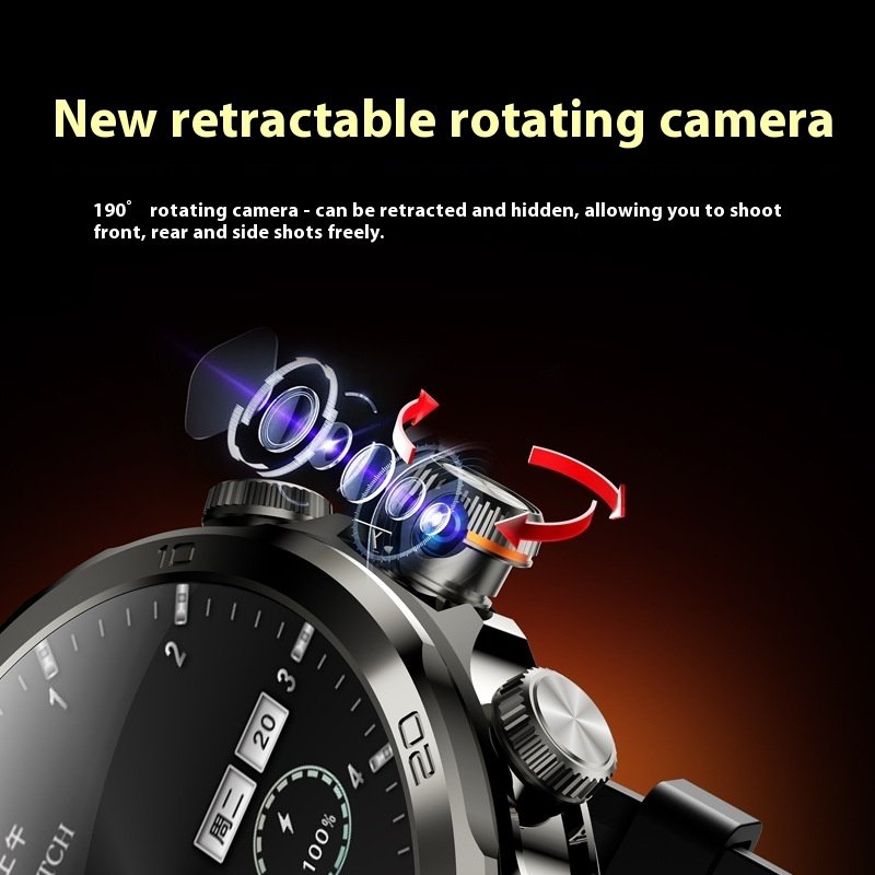 4G Android Smart Watch with Rotating Camera & Sim Card Slot - Image 3