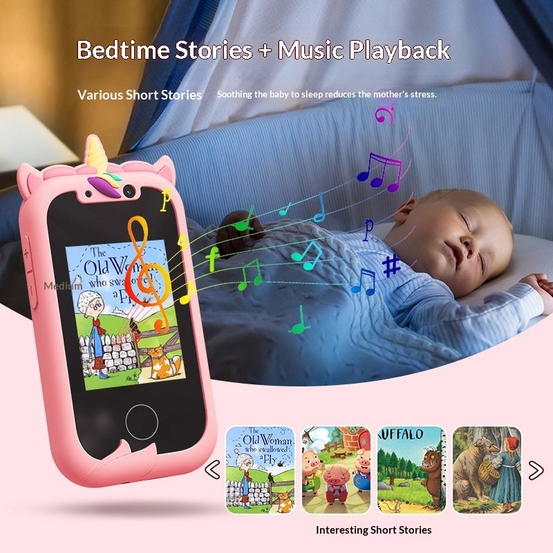 Kids Educational Smart Phone: Dual Camera Touchscreen Toy with Learning Games - Image 9