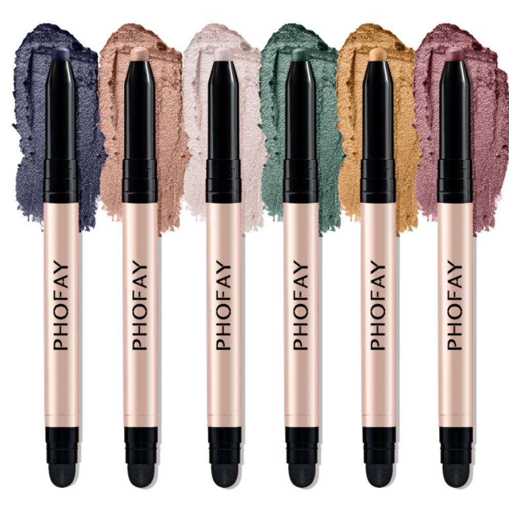 PHOFAY Eyeshadow Stick | Highly Pigmented Waterproof Cream Eye Makeup Crayon
