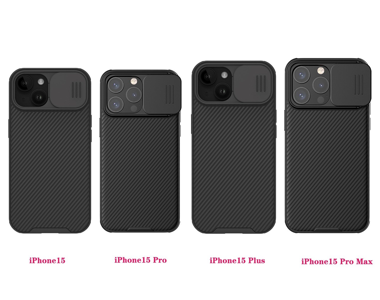 Slide Camera Lens Cover Protection Case for iPhone 15 Pro Max, 15 Pro, 15 Plus - Image 10