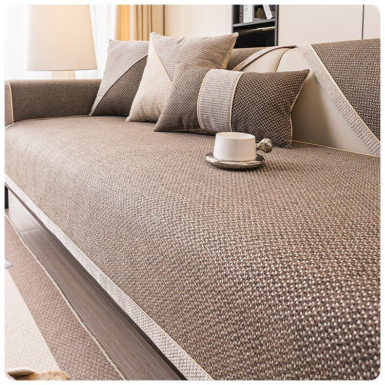 Japanese Cotton Linen Sofa Cushion | All-Season Woven Couch Cover - Image 6