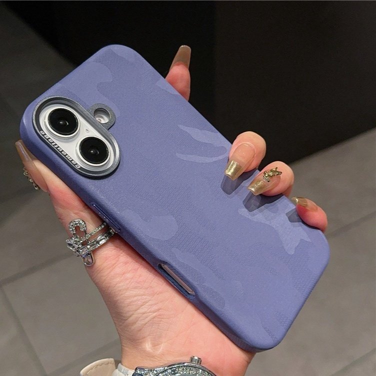 Tactical Camo Leather Case for iPhone 16 15 14 13 | Heavy Duty Full-Body Shockproof Protective Cover Shield - Image 2