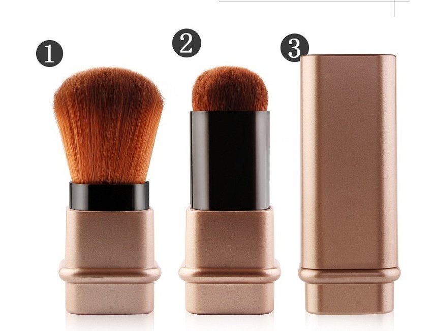 Portable Single Makeup Brush | Premium Synthetic Powder & Blush Blender Tool - Image 6