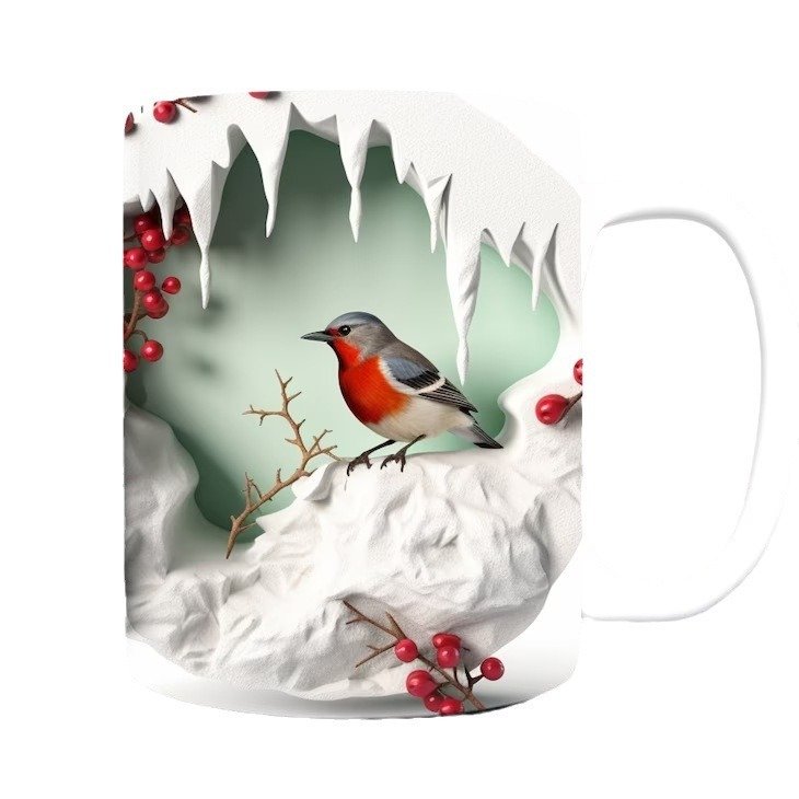 American Cardinal Bird Ceramic Mug – High-Quality Coffee & Tea Cup - Image 2
