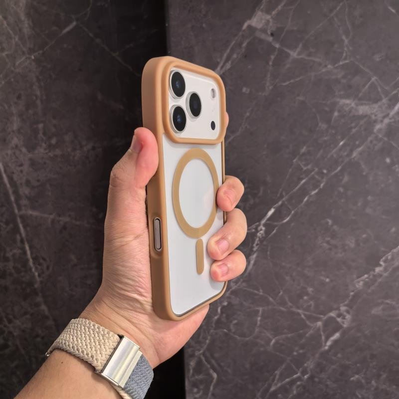 Non-yellow Transparent Magnetic Ultra-thin Drop-resistant Phone Case for iPhone 15 16 17 Pro Max - Image 3