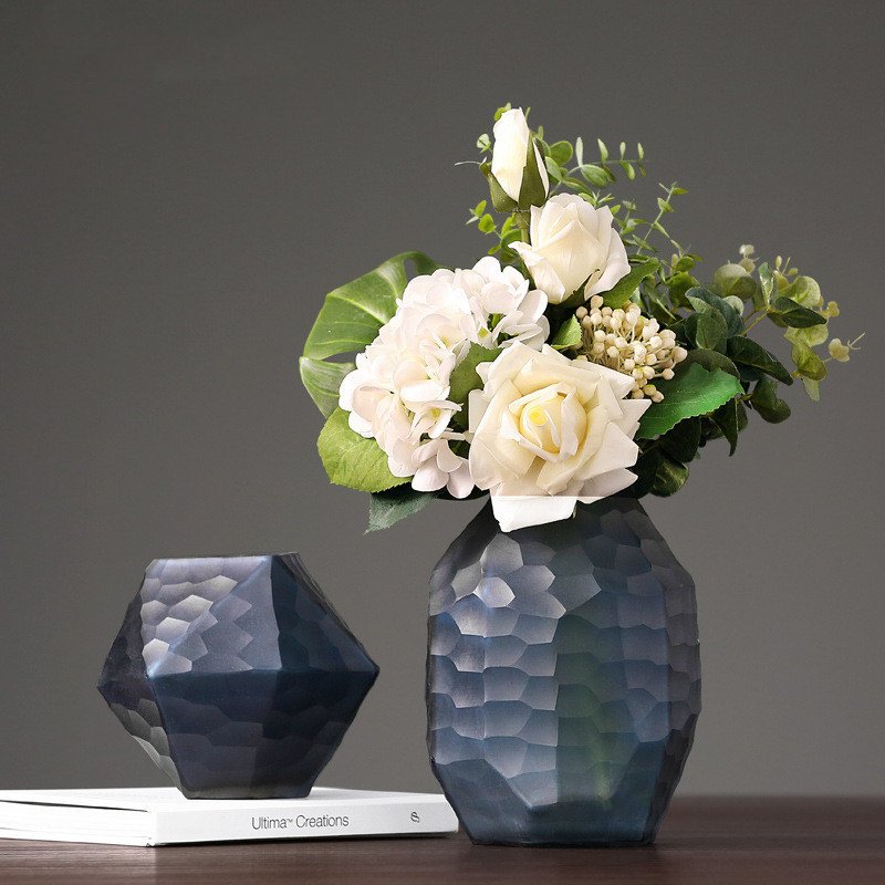 Creative Polygonal Glass Vase - Aesthetic Rhombus Home Decor Ornament