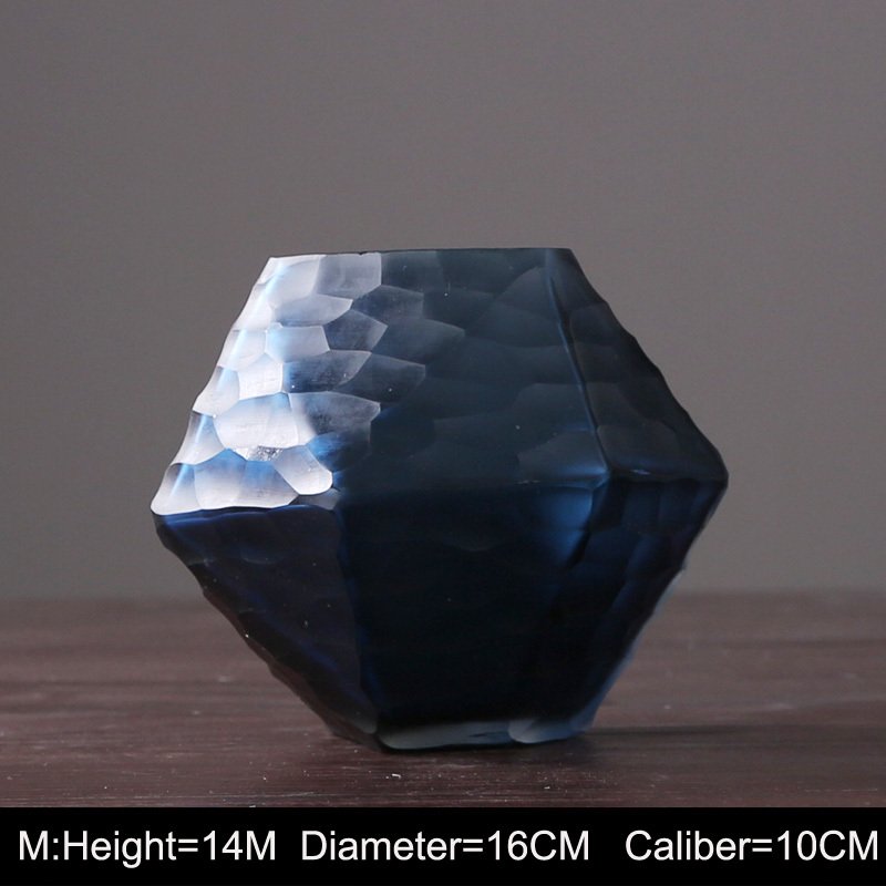 Creative Polygonal Glass Vase - Aesthetic Rhombus Home Decor Ornament - Image 6
