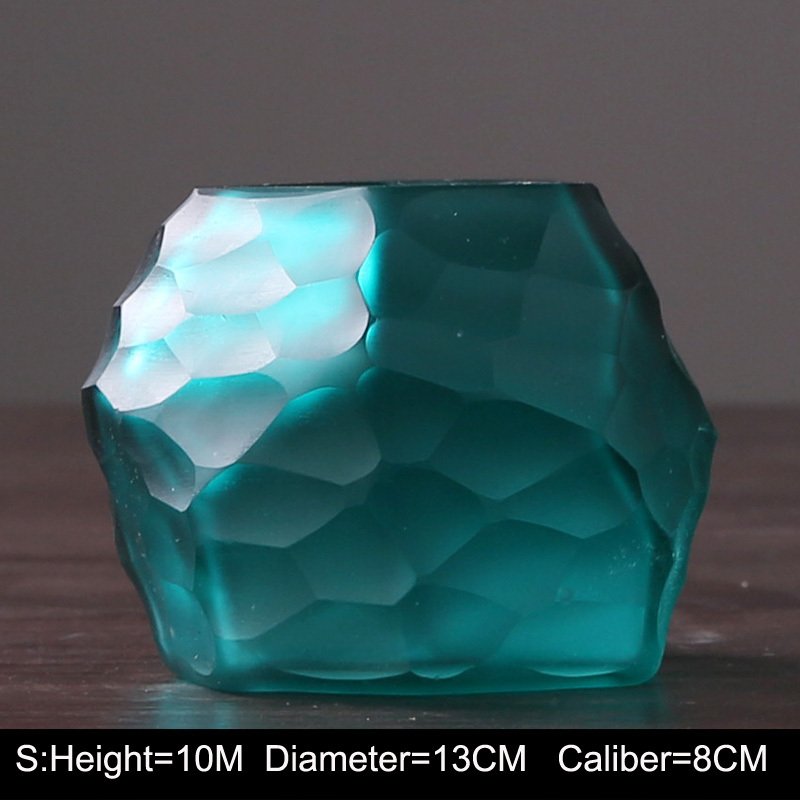 Creative Polygonal Glass Vase - Aesthetic Rhombus Home Decor Ornament - Image 9