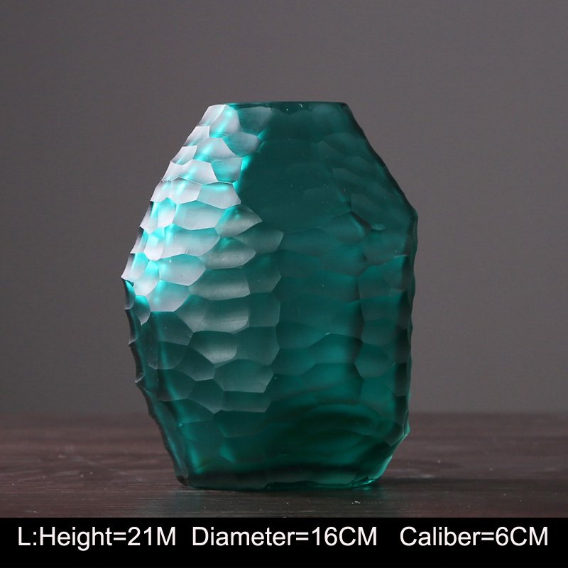 Creative Polygonal Glass Vase - Aesthetic Rhombus Home Decor Ornament - Image 3