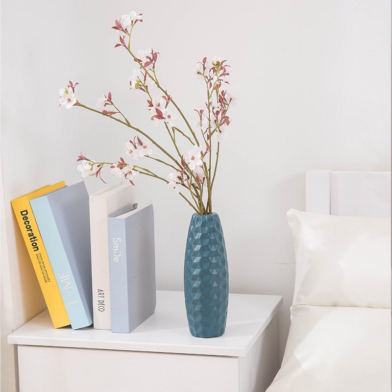Nordic Style Shatterproof Flower Vase: Origami Imitation Ceramic Geometric Pot - Image 3