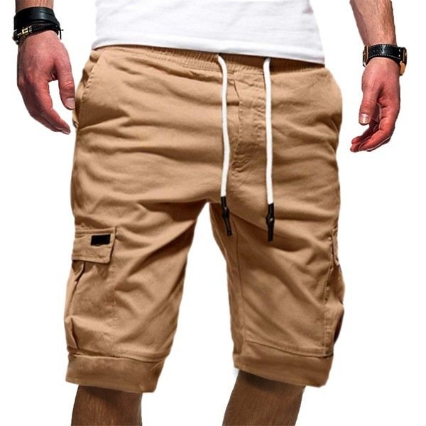 Men's Casual Cargo Jogger Shorts | Military Combat & Gym Workout Trousers - Image 4