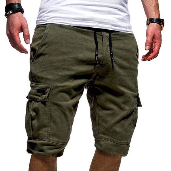 Men's Casual Cargo Jogger Shorts | Military Combat & Gym Workout Trousers - Image 5