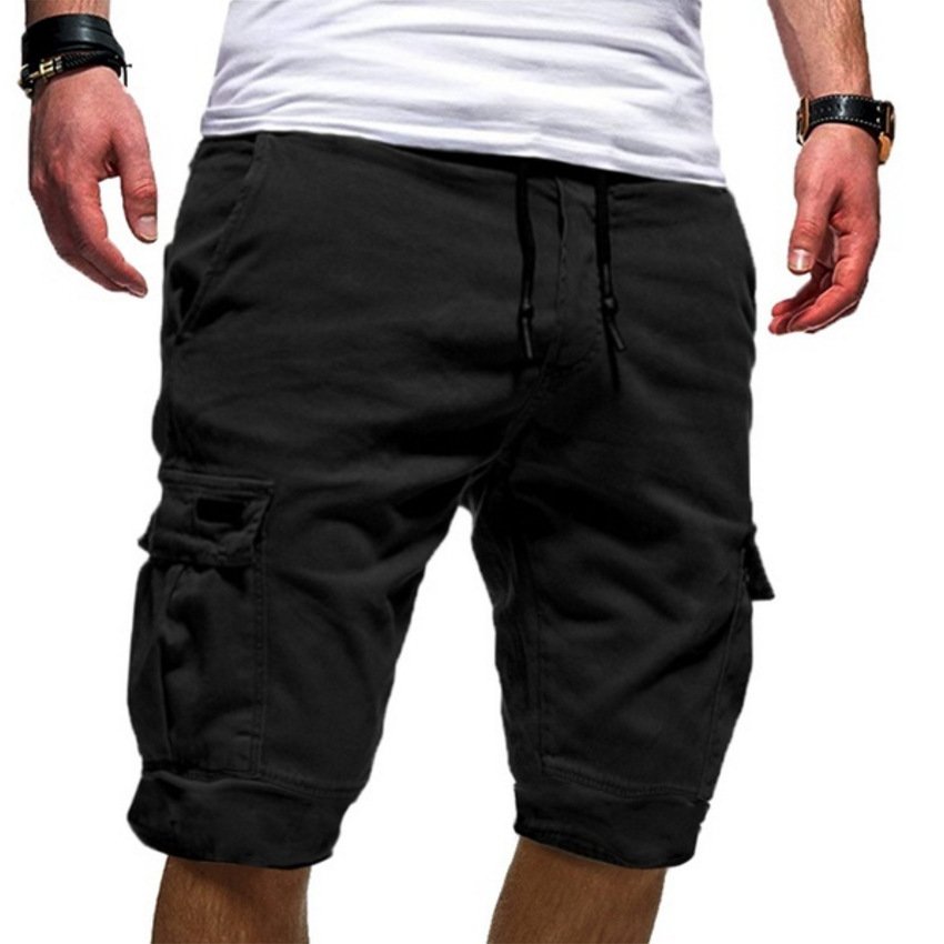 Men's Casual Cargo Jogger Shorts | Military Combat & Gym Workout Trousers - Image 2