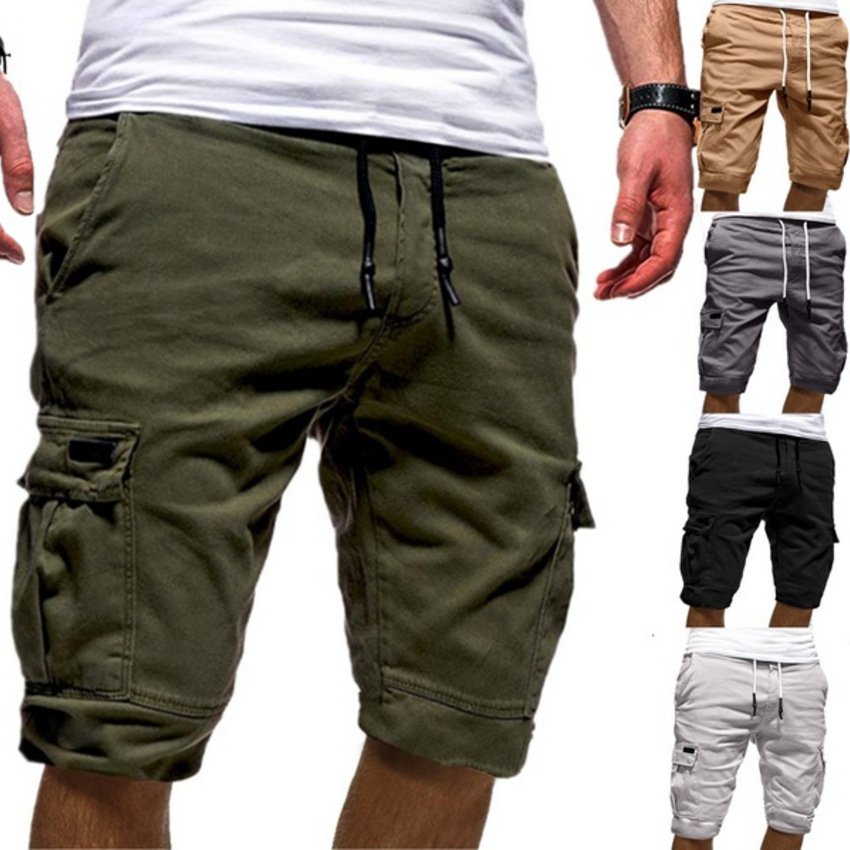 Men's Casual Cargo Jogger Shorts | Military Combat & Gym Workout Trousers