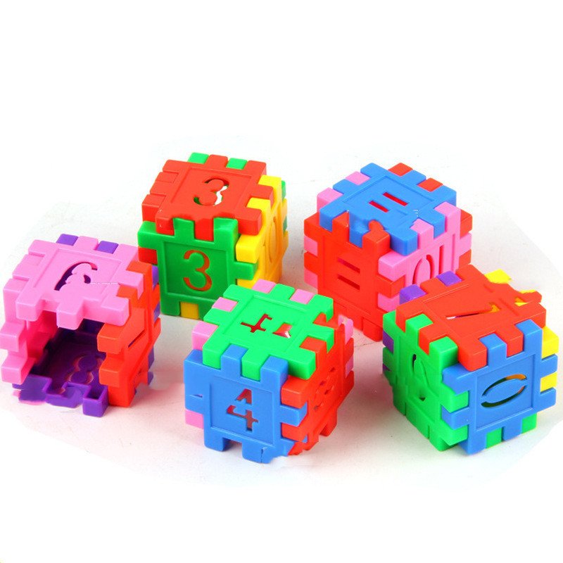 Kids' Wooden House Building Blocks: Educational STEM Construction Toy Set - Image 2