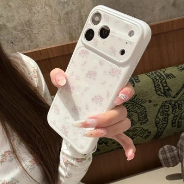Luxury Blu-Ray Peony Phone Case for iPhone 17 16 15 14 13 12 11 Pro Max