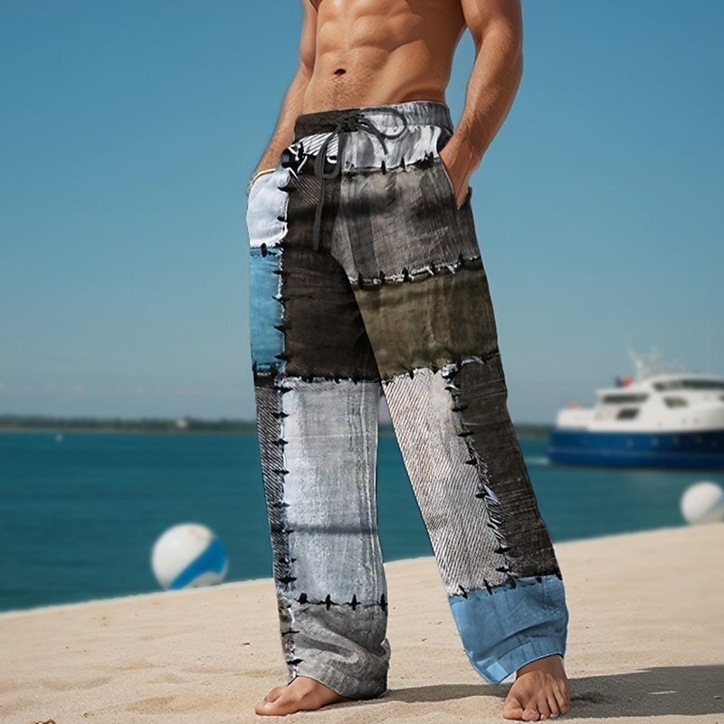 Men's Wide Leg Cargo Pants | Loose Fit Casual Trousers - Image 6