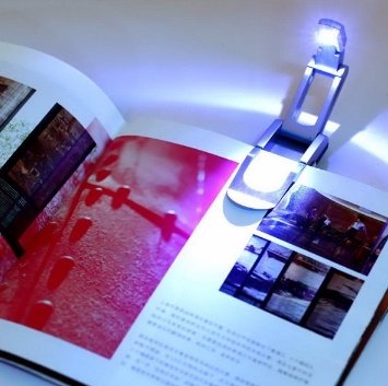 LED Folding Book Light: Portable Clip-on Reading Lamp for Bed