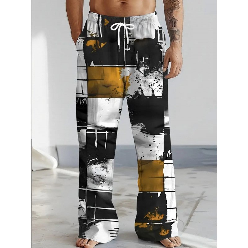 Men's Wide Leg Cargo Pants | Loose Fit Casual Trousers - Image 5