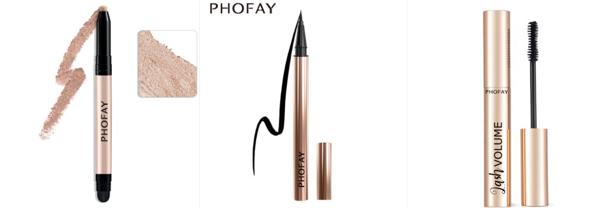 PHOFAY Eyeshadow Stick | Highly Pigmented Waterproof Cream Eye Makeup Crayon - Image 2