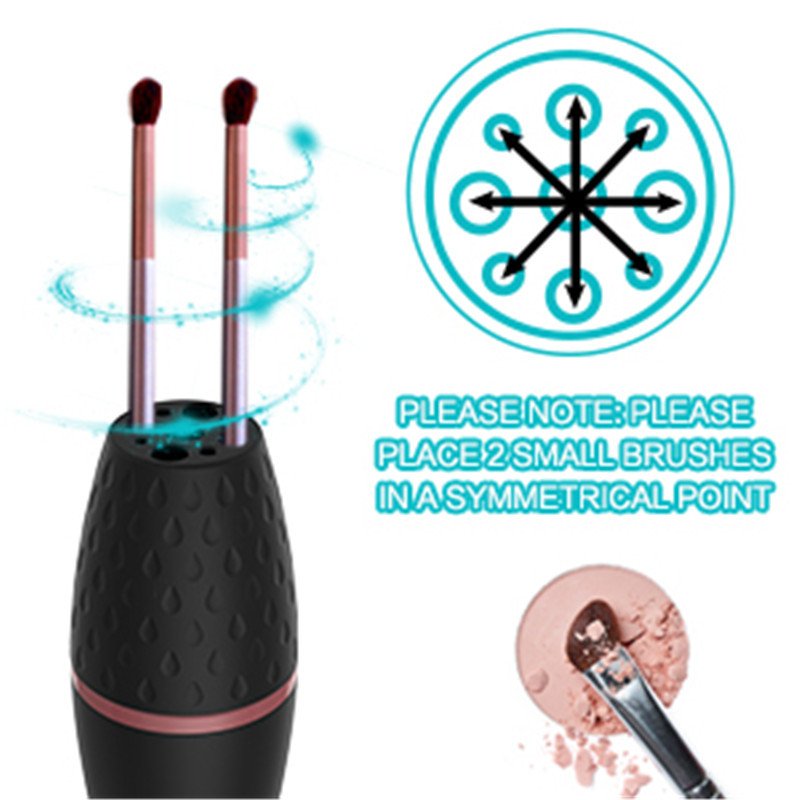 Automatic Electric Makeup Brush Cleaner | USB Rechargeable Quick-Dry Cosmetic Washer Spinner - Image 2