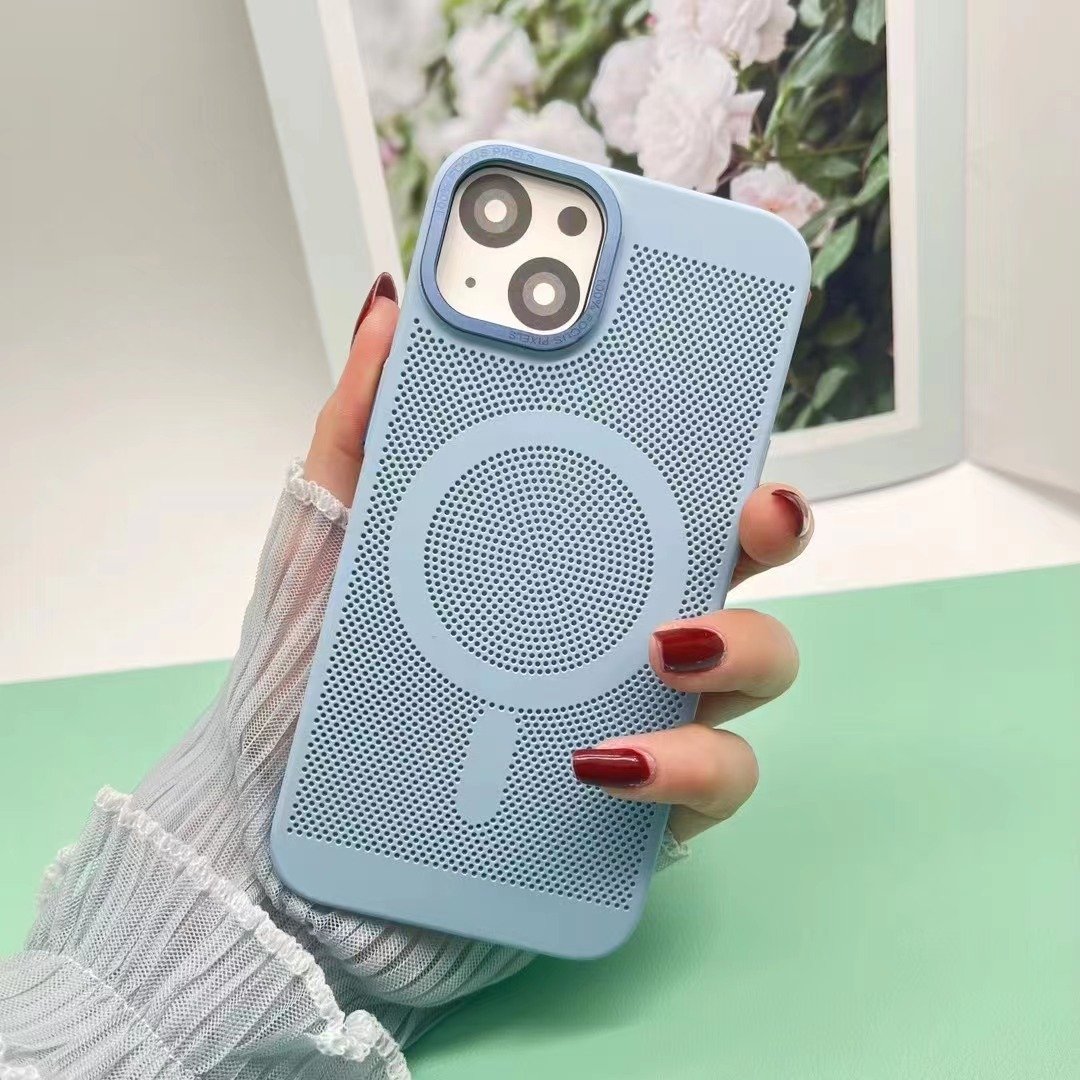 Magnetic Cooling iPhone Case for iPhone 15 14 13 12 11 Pro Max | MagSafe Heat Dissipation Mesh Cover - Image 6