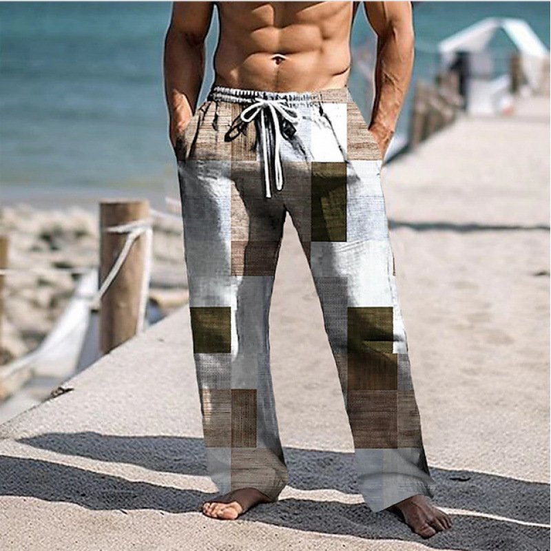 Men's Wide Leg Cargo Pants | Loose Fit Casual Trousers - Image 3