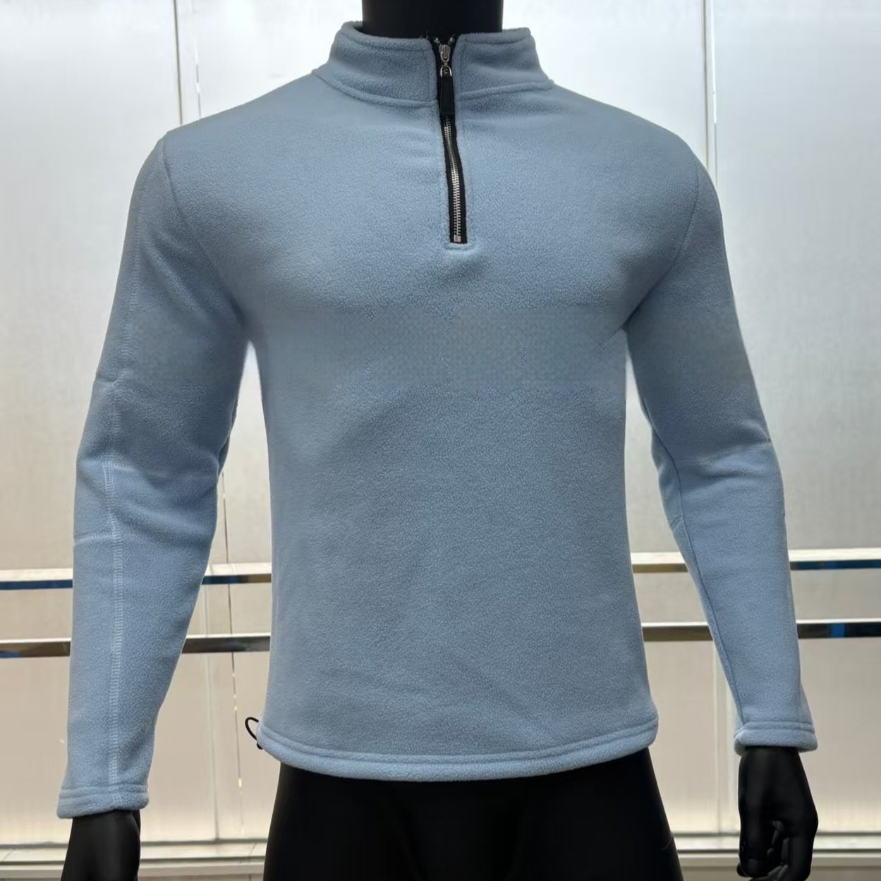 Men's Half-Zip Fleece Pullover | Warm Winter Stand Collar Sweatshirt - Image 7
