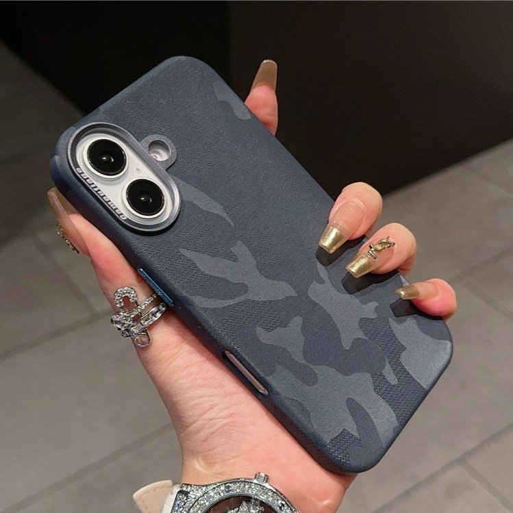 Tactical Camo Leather Case for iPhone 16 15 14 13 | Heavy Duty Full-Body Shockproof Protective Cover Shield - Image 7