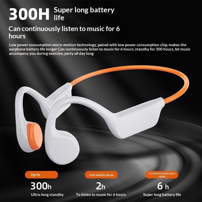 Wireless Bone Conduction Sports Headphones: Open-Ear Bluetooth Earphones