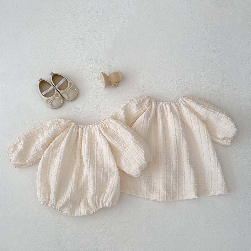 Spring & Autumn Baby Plaid Jumpsuit – Cozy Solid-Color Romper - Image 7