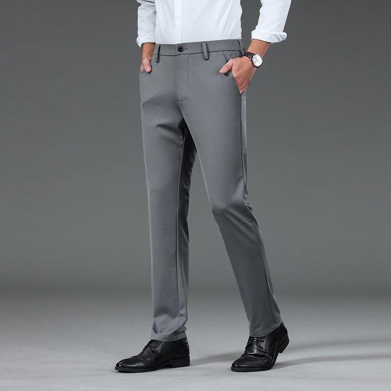 Men's Slim Fit Ice Silk Pants | Lightweight Cooling Casual Trousers - Image 4