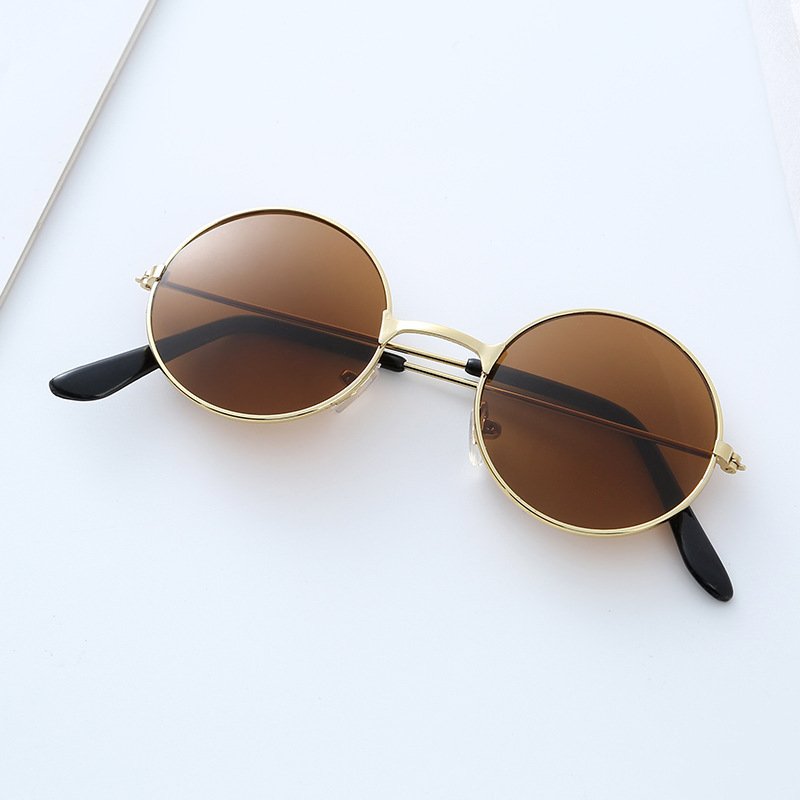 Men's Vintage Round Sunglasses: Casual Retro Circle Shades for Men